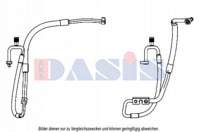 AKS DASIS 885877n -  Трубопровод высокого / низкого давления, кондиционер